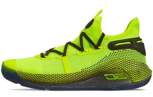 Under Armour Curry 6 Coy Fish Curry 6 comfortable and versatile fabric non-slip lightweight low-top practical basketball shoes men's fluorescent green
