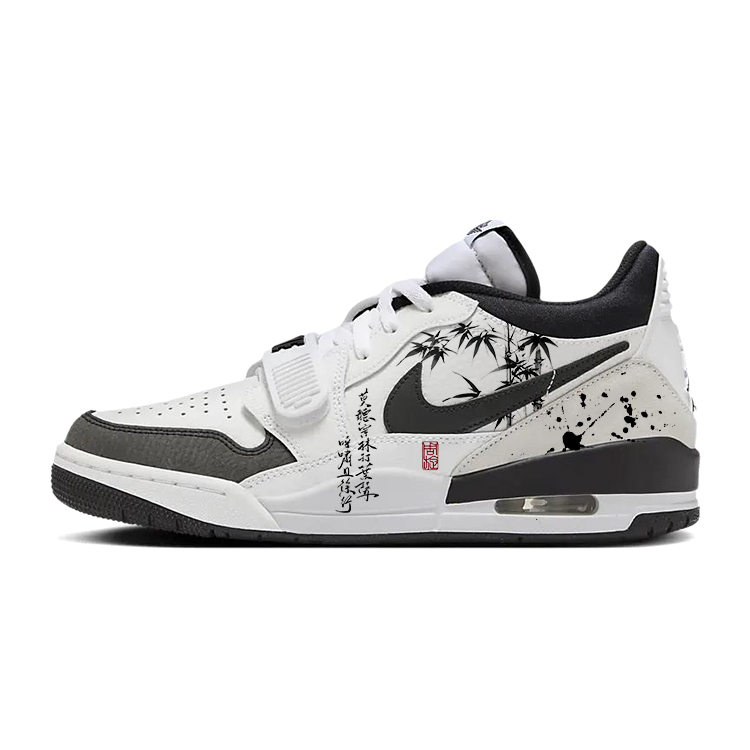 Jordan Legacy 312 Ink Wash Bamboo Grove Slip Resistant Abrasion Resistant Low top Vintage Basketball Shoes Men's
