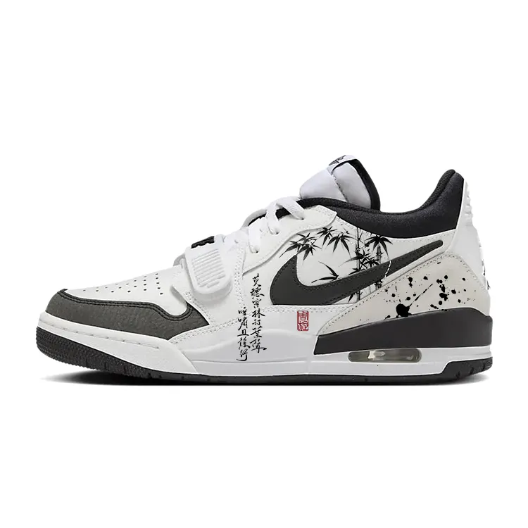 Jordan Legacy 312 Ink Wash Bamboo Grove Slip Resistant Abrasion Resistant Low top Vintage Basketball Shoes Men's