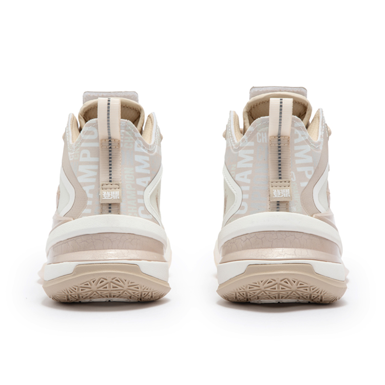 361° BIG3 5.0 Pro PE Cushioning Anti-Slip And Wear-Resistant Mid-Top Carbon Plate Basketball Shoes Men’s White Pink