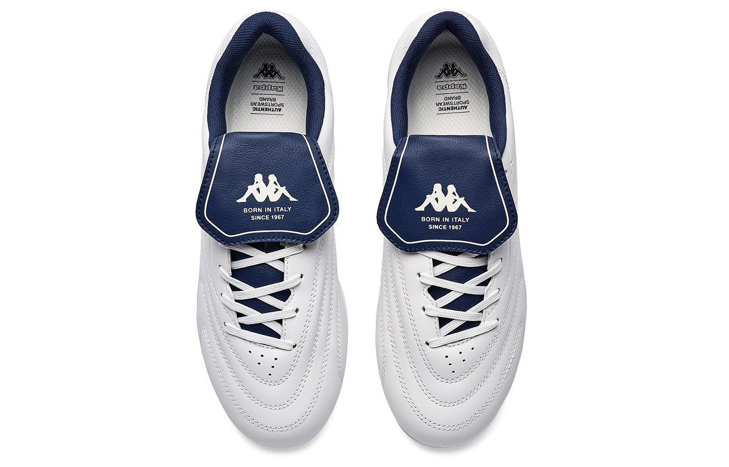 Kappa K79 Back to Back Abrasion Resistant Coverage Low top Racing Shoes Unisex White Teal Blue