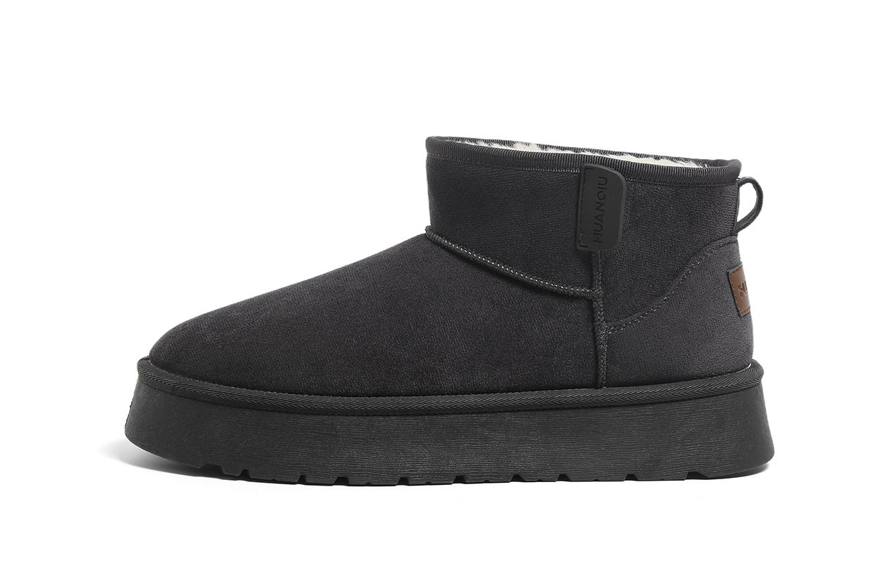 Global HUANQIU Warm and wear-resistant to increase wrapping. Limited to the Year of the Horse. Thickened with velvet. Retro and fashionable. Soft and comfortable. Simple thick sole. Versatile. Short-leg snow boots. Men's style.