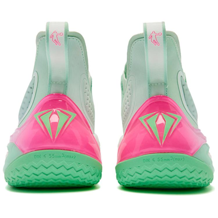 QIAODAN Poisonous Fangs PRO 3.0 Medusa Mid top Basketball Shoes Men’s Green Pink