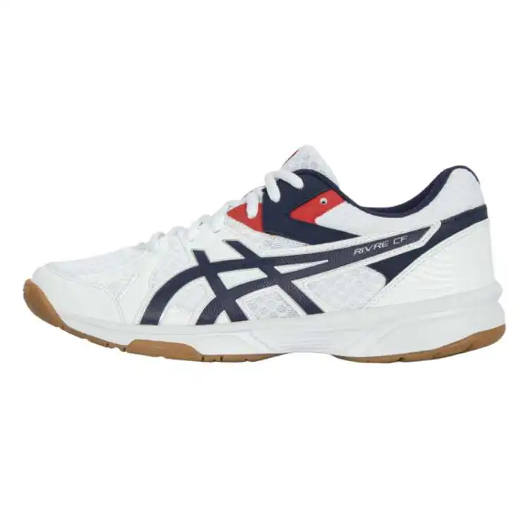 Asics RIVRE CF Mesh, Synthetic Leather Low top Training Shoes Unisex White Blue