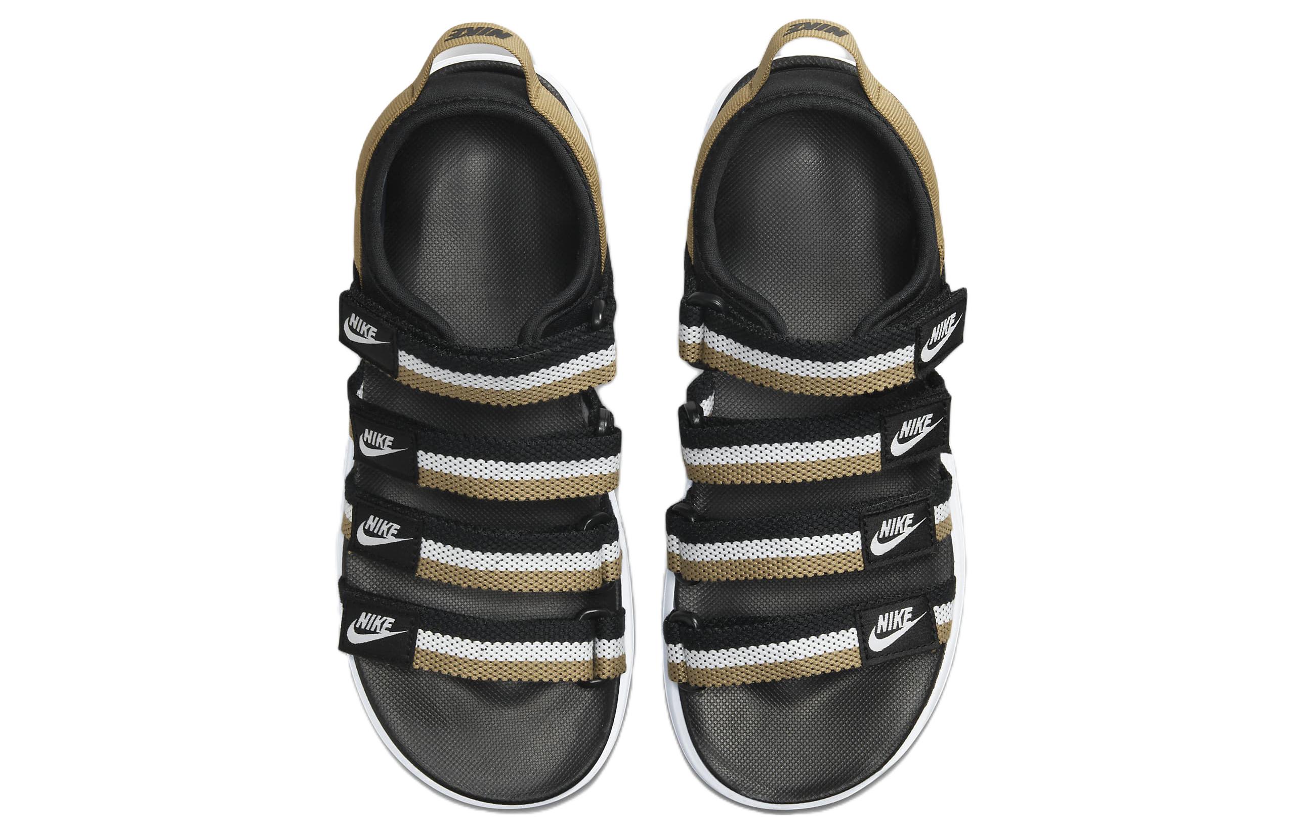Nike Icon Classic Sports Black Brown Sandals 'Black Brown' Women's