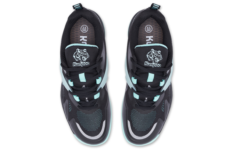 KUMPOO Badminton Shoes Unisex Low Top Black/Blue