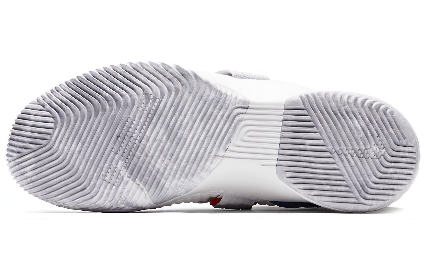 Мужские кроссовки Nike Zoom Soldier 12 (бело-фиолетово-синий) — Белый / фиолетовый / синий — фото 6