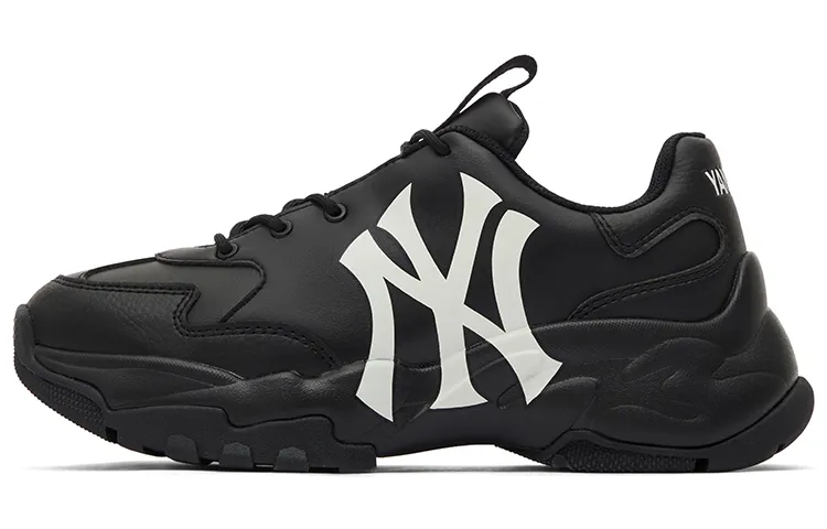 MLB Big Ball Chunky Height Increasing Low top Chunky Sneakers Unisex Black