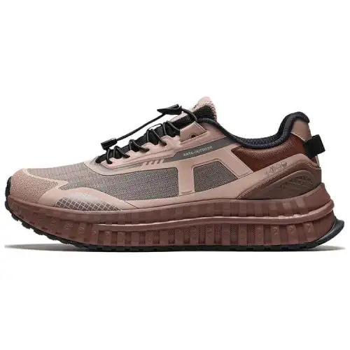 Anta Abrasion Resistant Slip Resistant Low top Training Shoes Men's Brown