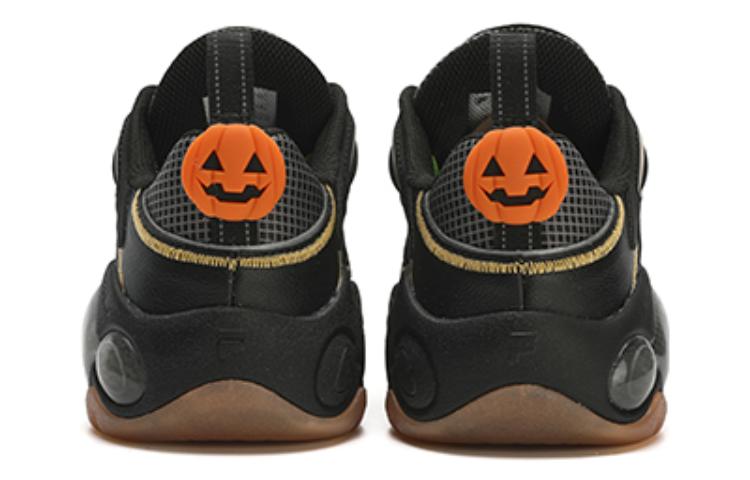 FILA FUSION VERTICAL Abrasion Resistant Breathable Low top Vintage Basketball Shoes Women’s Black Yellow