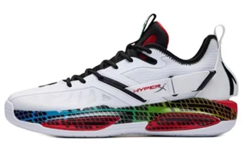 HYPERX/Extremely Unknown x Anta GH3 Hayward 3 Nitrogen Technology Textile Synthetic Leather TPU Shock Absorbing Anti-Slip Wear-Resistant Rebound Mid-top Practical Basketball Shoes Men's White Black Keyboard Gaming Gift Box