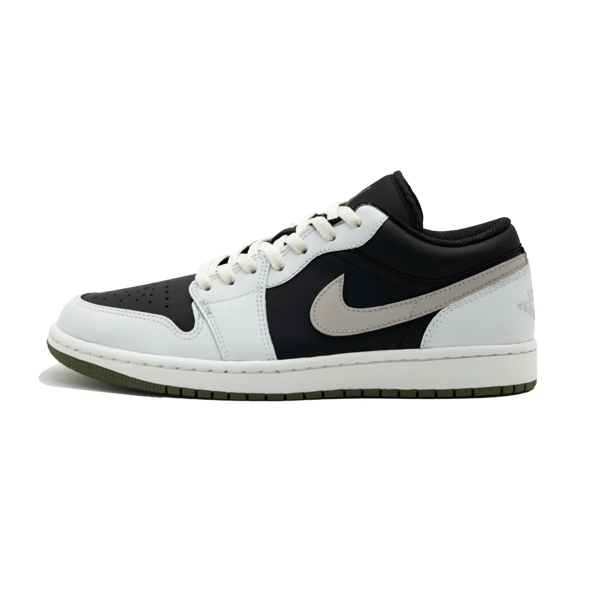 Jordan Air Jordan 1 'Night Shade Silver Gleam' Abrasion Resistant Low top Vintage Basketball Shoes Unisex