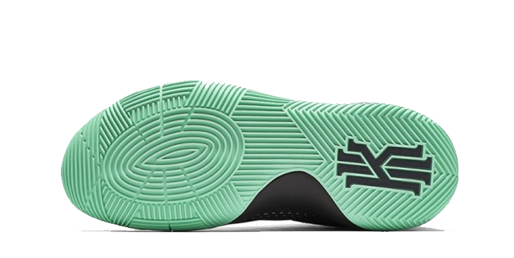 Мужские кроссовки Nike Kyrie 2 Kyrie-Oke OG (черно-зеленые) — 黑/荧光绿 — фото 4