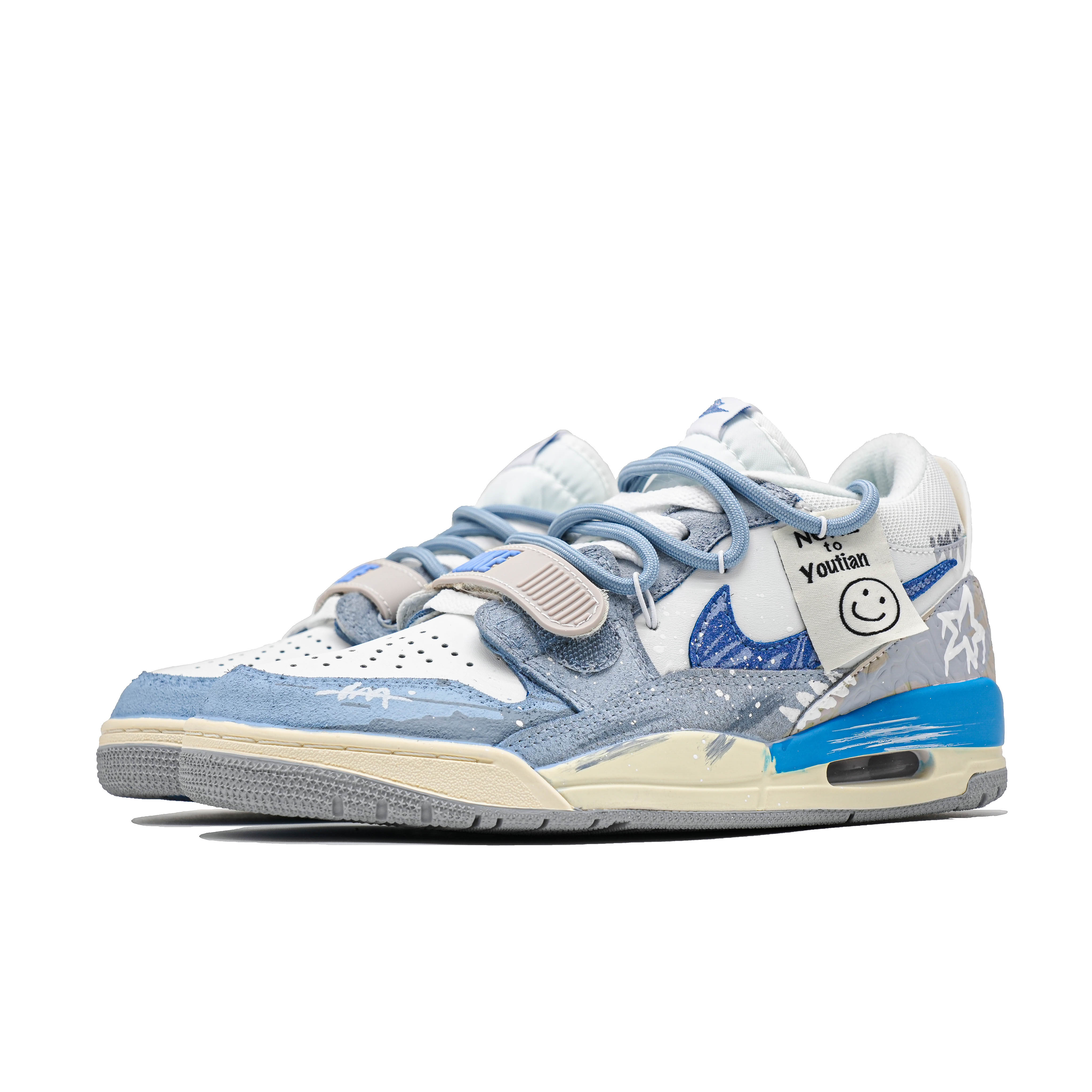 Jordan Legacy 312 Star Graffiti Cushioning Abrasion Resistant Cushioning, Wear Resistant Low top