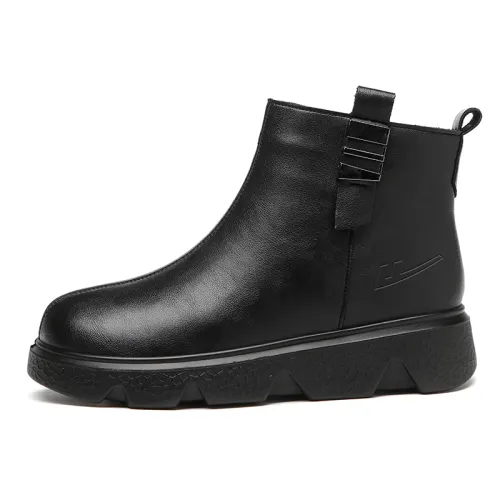 Warrior, winter demi-season keep warm wear-resistant non-slip comfortable universal fashionable low boots, soft sole
