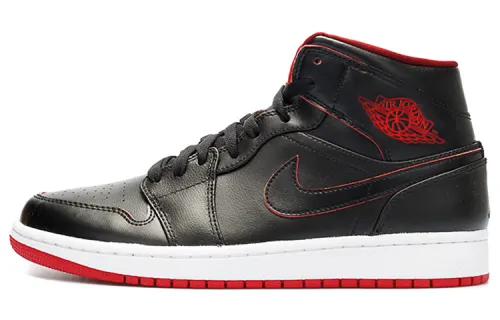 Jordan 1 Retro Mid Black Red White