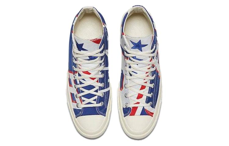 Высокие кеды Converse Chuck Taylor All Star 1970s Hi Gameday Philadelphia 76ers (сине-бело-красная) — Синий / белый — фото 7