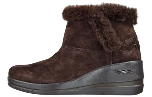 Skechers Arch Fit Rise Thermal Abrasion Resistant Short Snow Boots Women's Brown