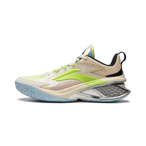 Li Ning Air Strike 11 Low top Performance Basketball Shoes Men's Rock White Gray