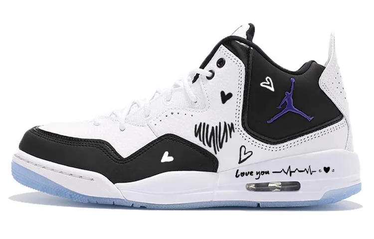 Jordan Courtside 23 Vintage Basketball Shoes Men's Mid-top Black/White