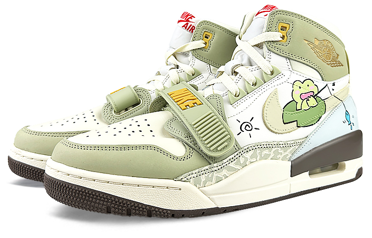 Jordan Legacy 312 High top Vintage Basketball Shoes Men’s Green