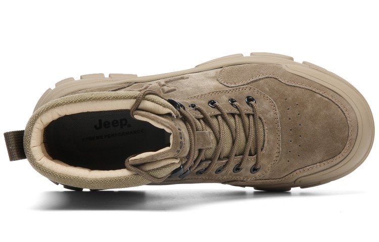 Jeep Hiking High top Outdoor Shoes Men’s Khaki