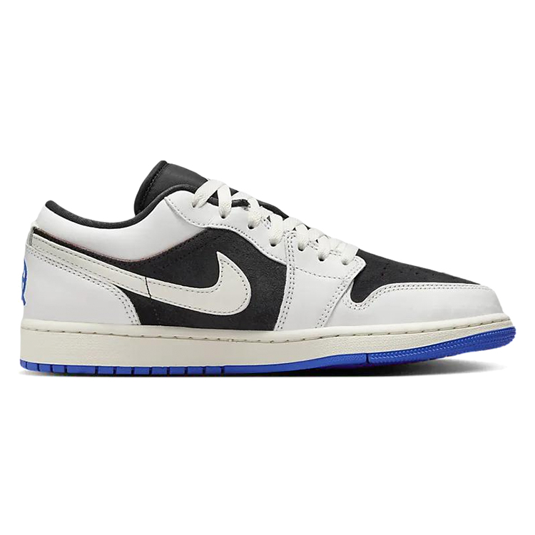 Jordan Air Jordan 1 Cushioning Slip Resistant Abrasion Resistant Low top Vintage Basketball Shoes Men’s Black White