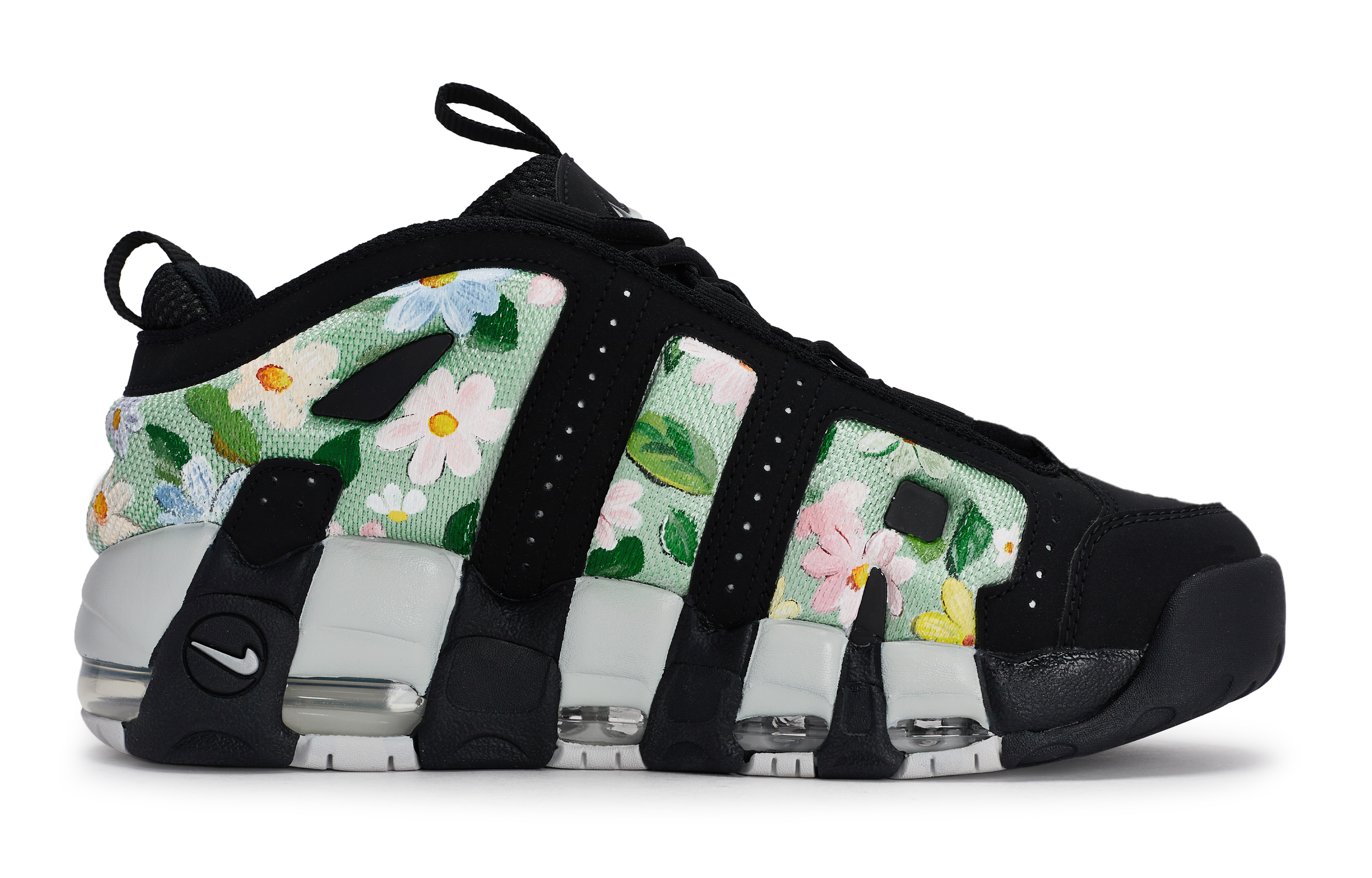 Nike Air More Uptempo 811 Manufacturing, Floral, Special Shoe Box Slip Resistant Abrasion Resistant Low top