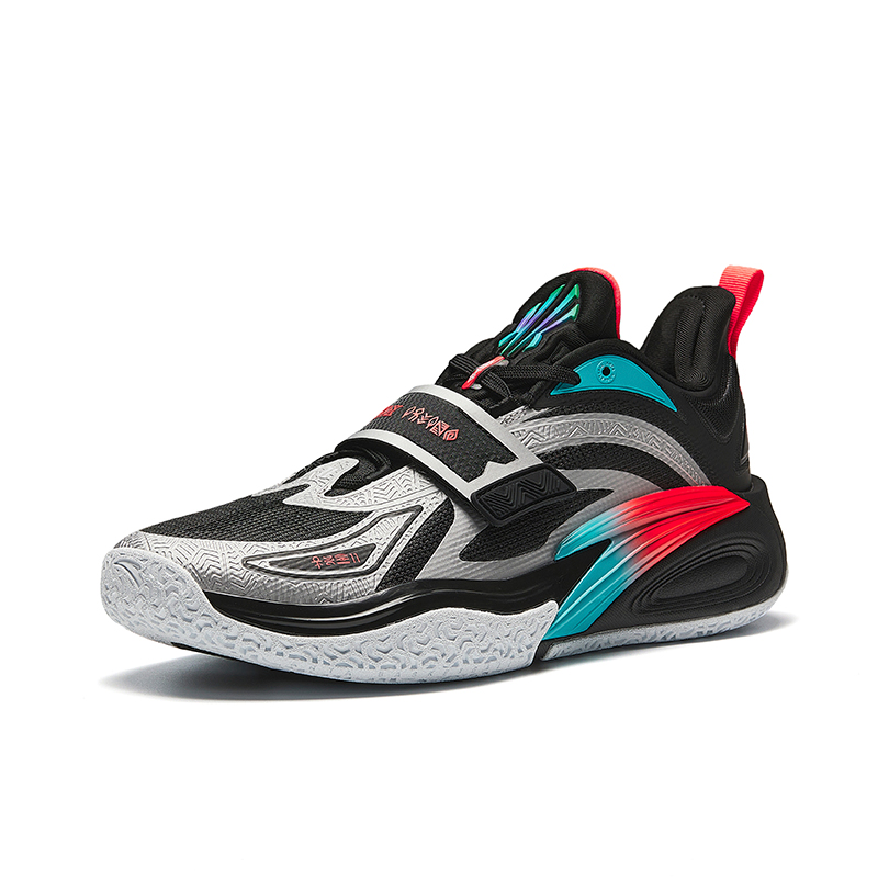 Anta KAI 1 Cushioning Slip Resistant Abrasion Resistant Low top Basketball Shoes Men’s Black Red Blue