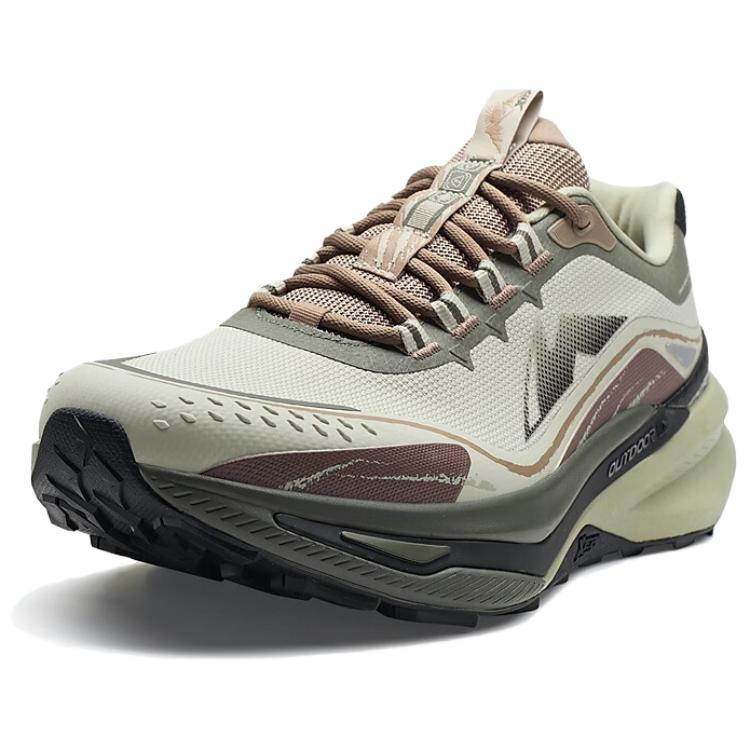 XTEP Abrasion Resistant Coverage Lightweight Low top Hiking Shoes Men’s Green