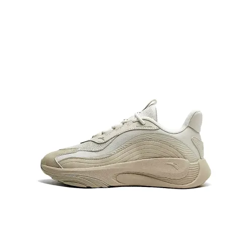 Anta Chao Bai 4.0 Cushioning Abrasion Resistant Height Increasing Low top Chunky Sneakers Women's Gray