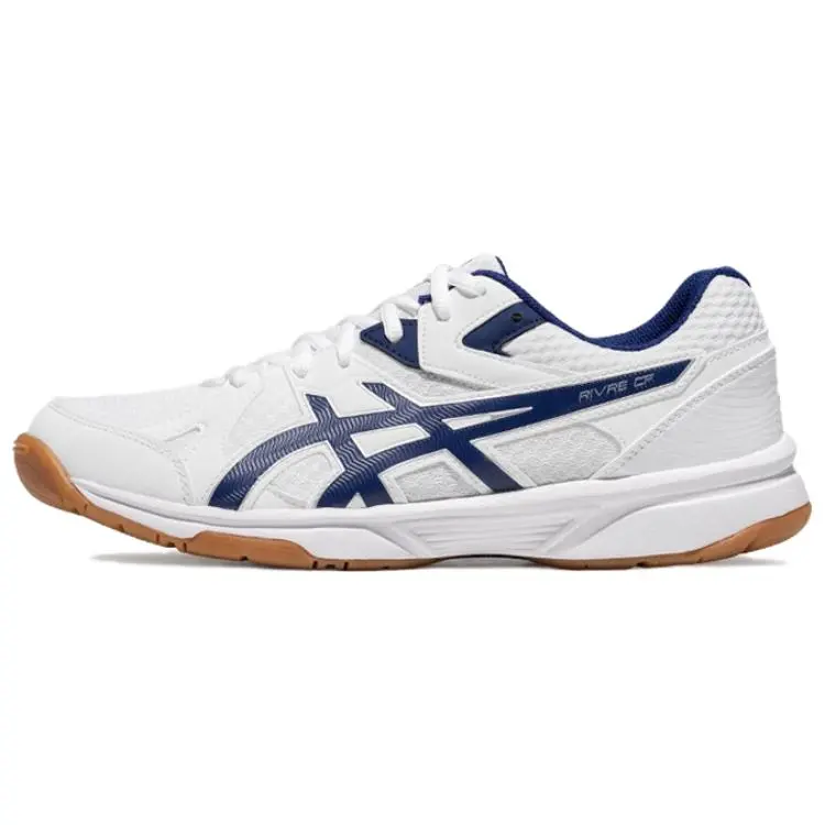 ASICS RIVRE CF Fabric Abrasion Resistant Low top Badminton Shoes Unisex White Blue
