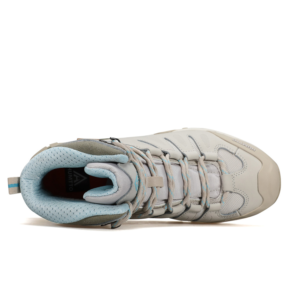 HUMTTO Abrasion Resistant Cushioning Abrasion Resistant Cushioning High top Mountaineering Shoes Women’s Beige