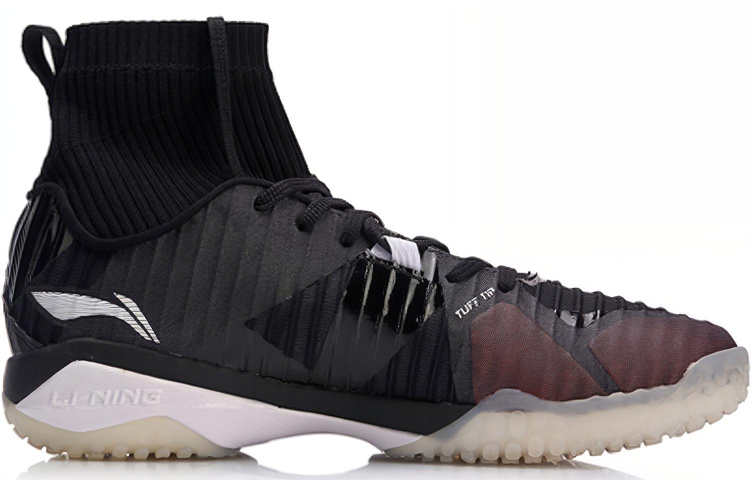 Li Ning Frontier Shadow Pro Rubber Cushioning Slip Resistant Breathable Lightweight High top Badminton Shoes Unisex