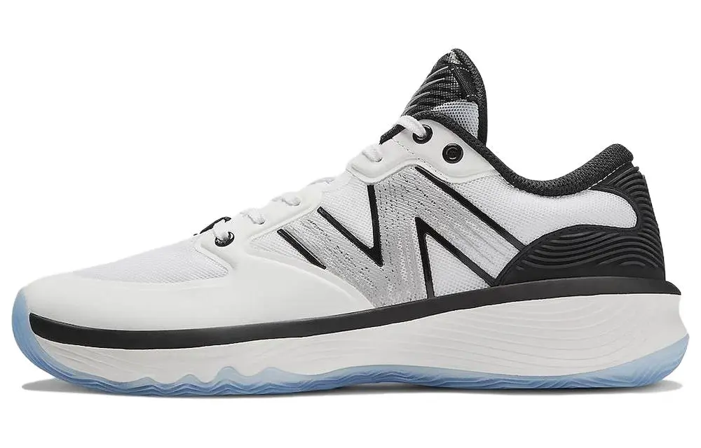 New Balance Hesi Low Comfortable Low top Vintage Basketball Shoes Unisex White Black