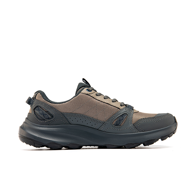 Skechers OUTDOOR Synthetic Leather Low top Mountaineering Hiking Shoes Men’s Umber