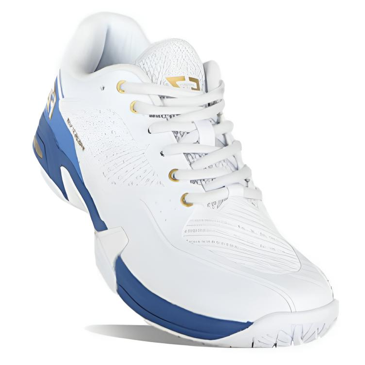 Victor x FZ FORZA Cushioning Slip Resistant Breathable Low top Badminton Shoes Men’s White Royal Blue