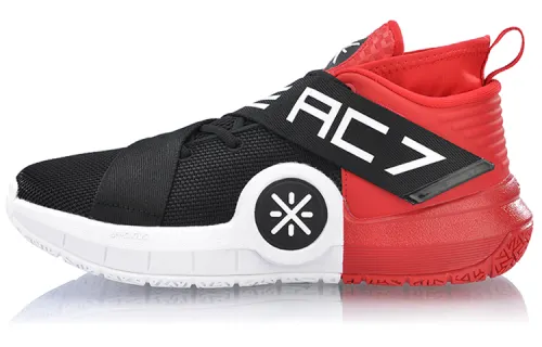 LiNing Li Ning City 7 Wade Series Comfortable Shock Absorbing Anti-Slip Wear-Resistant Low-top Basketball Shoes Men's Black Red White