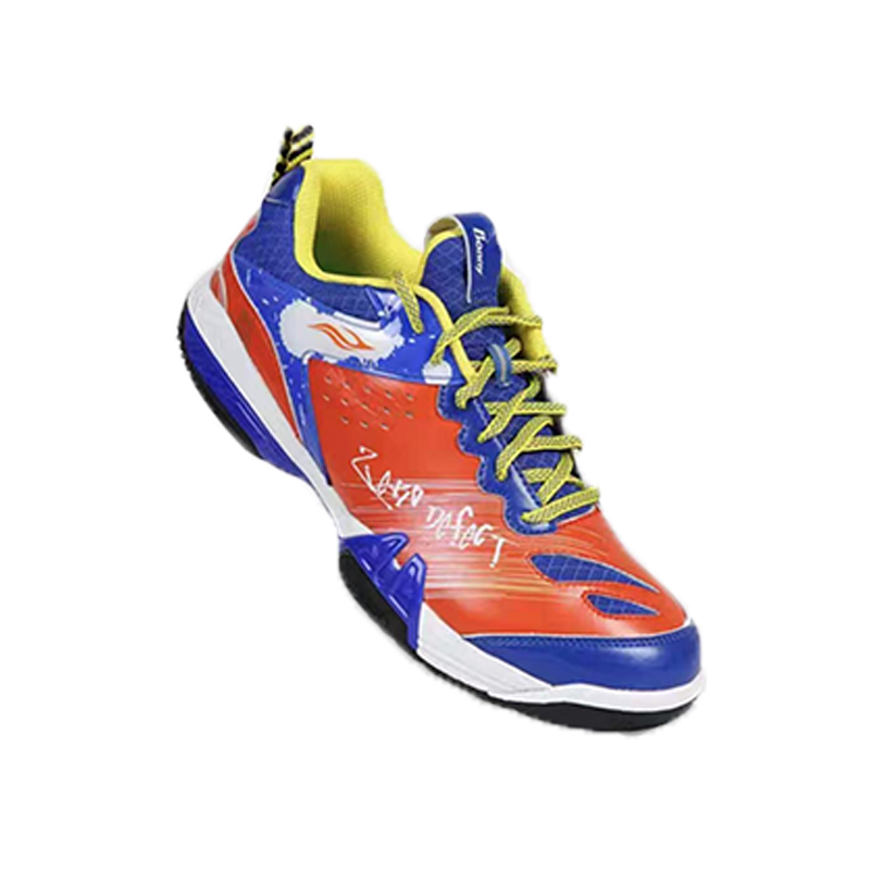 BONNY Raven Deficit Collection Abrasion Resistant Coverage Low top Badminton Shoes Unisex Blue Orange