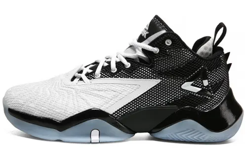 PEAK Taichi Lightning Slip Resistant Abrasion Resistant Low top Basketball Shoes Men's White Black