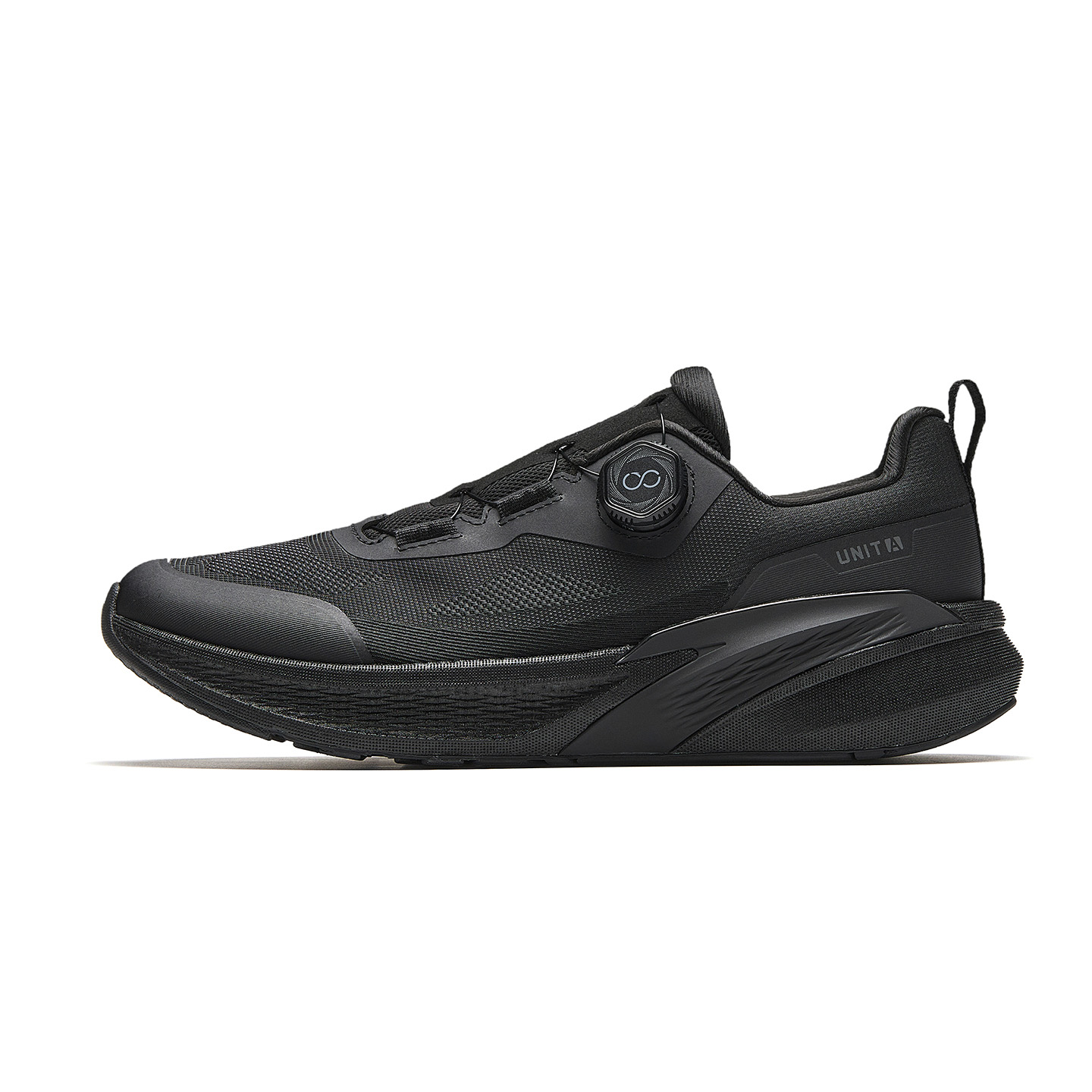 Anta Mesh Fabrics Knob Buckle Fabric Low top Men’s Training Athletic Shoes Men’s Basic Black