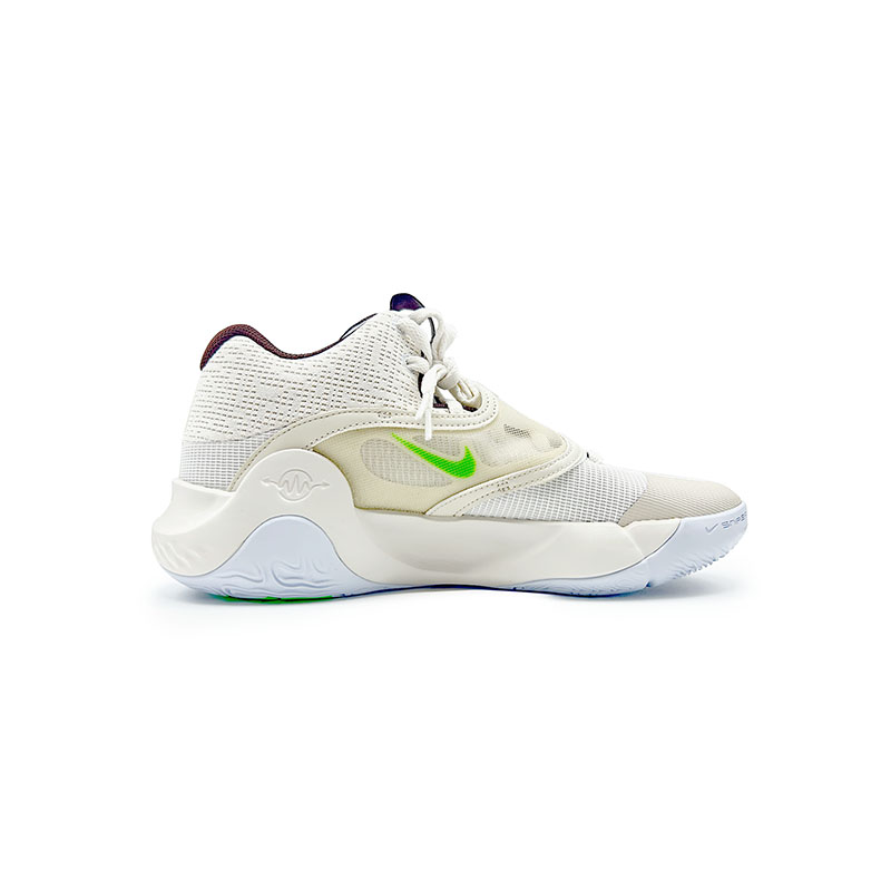Nike KD Trey 5 X Fallen Angel Abrasion Resistant Anti Rollover Slip Resistant Mid top Basketball Shoes Unisex Ecru