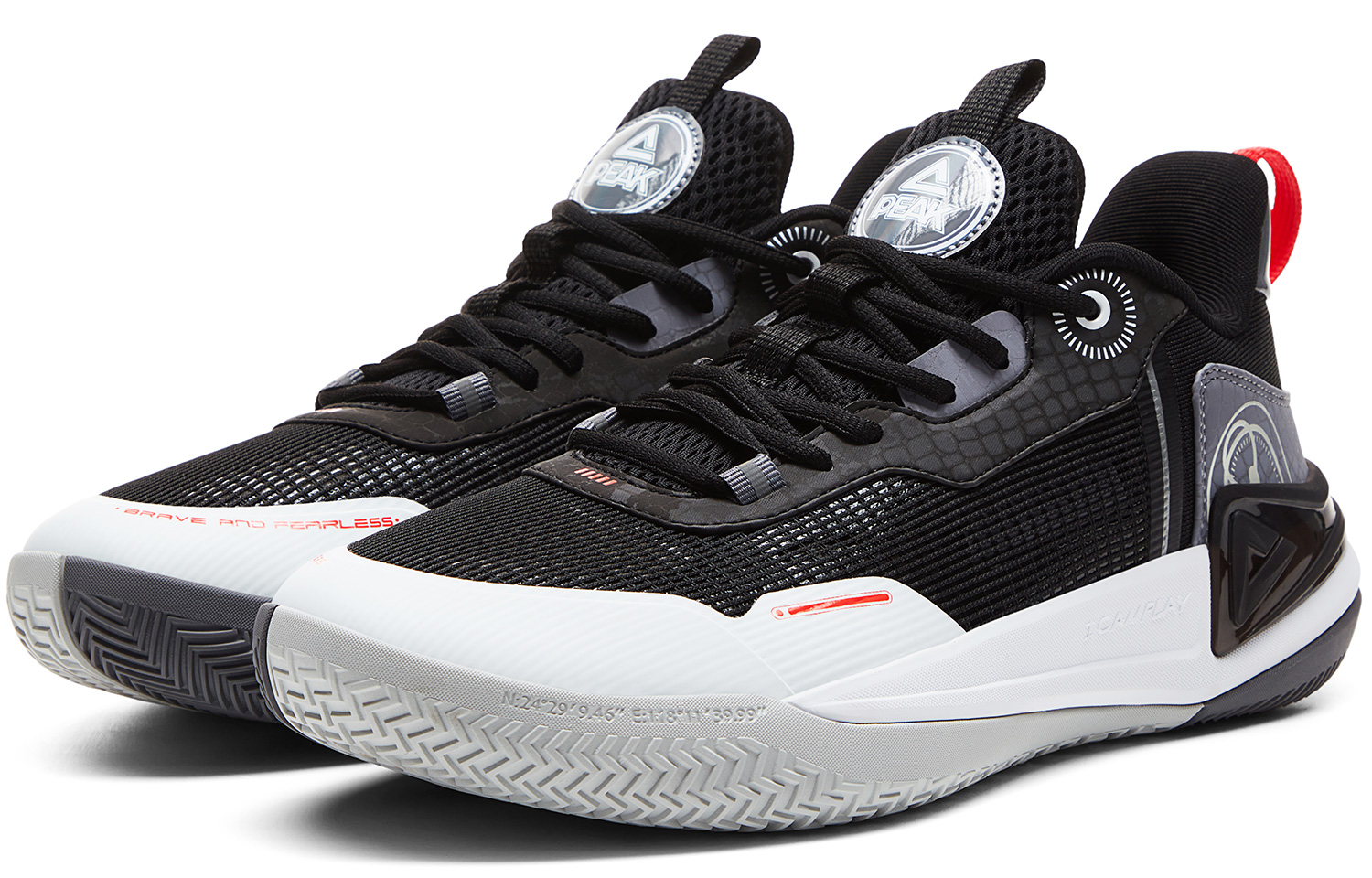PEAK Rogue 2.0 Basketball Shoes Men’s Low Top Black Baymax