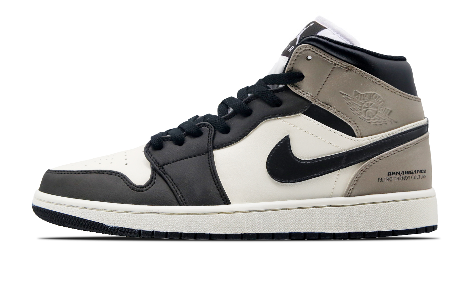 Jordan Air Jordan 1 Vintage Basketball Shoes Women’s Mid Top Black/Brown