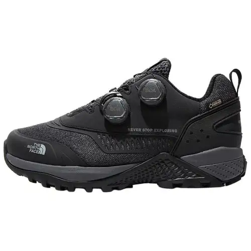 THE NORTH FACE Slip Resistant Abrasion Resistant Low top Mountaineering Shoes Men's Black