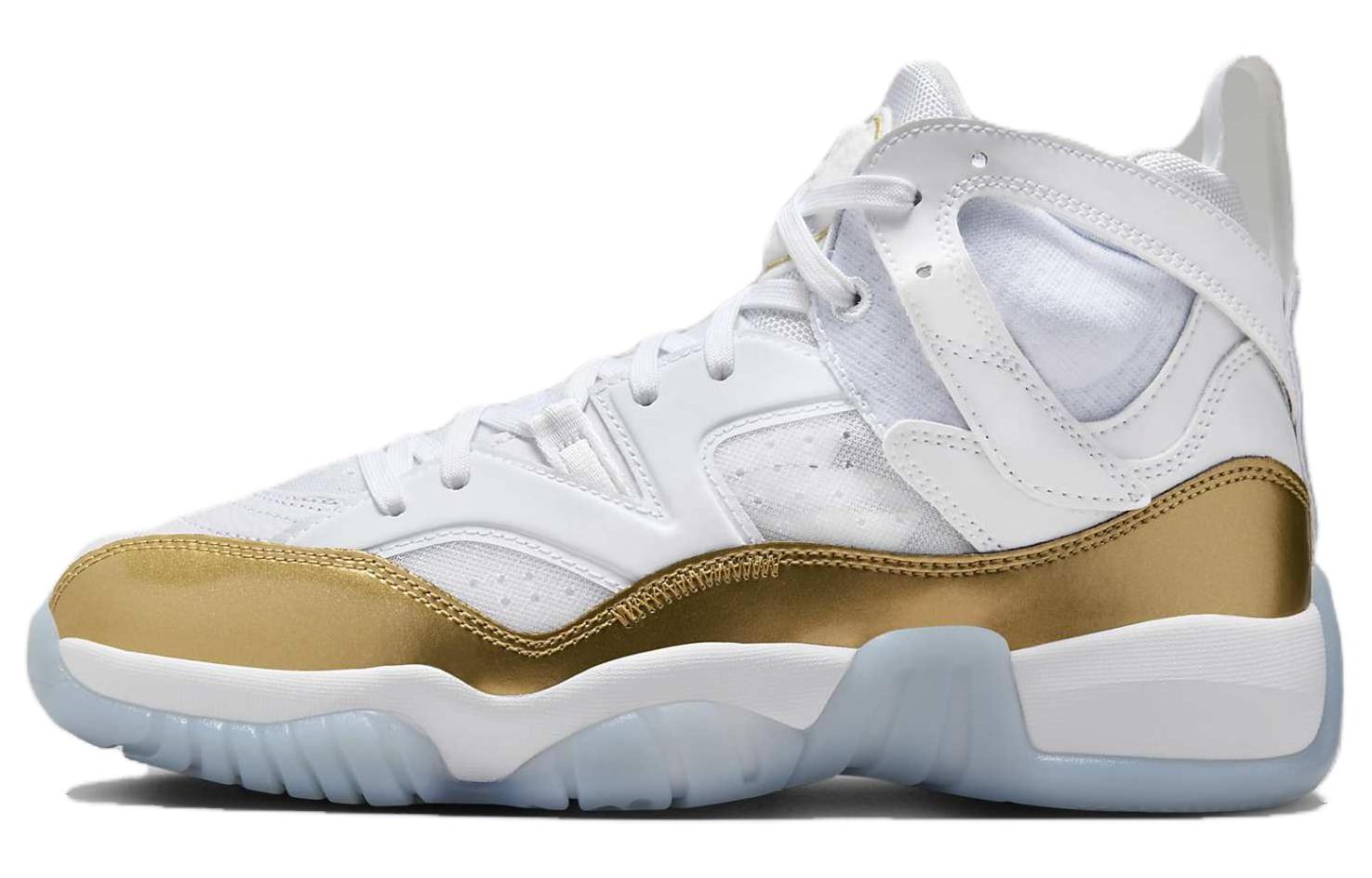 Jordan Jumpman Two Trey White Black Metallic Gold Ice Blue