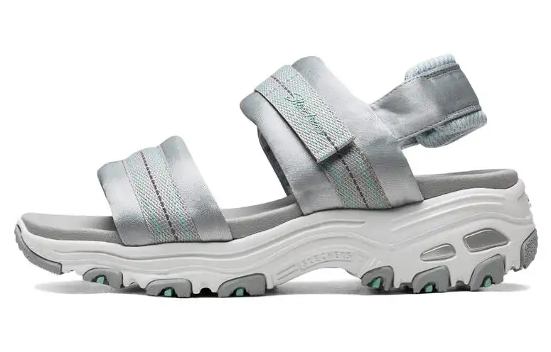 Skechers D'LITES Beach Sandals Women's Gray