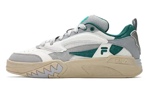 FILA Cushioning High top Vintage Basketball Shoes Men's Gray Green
