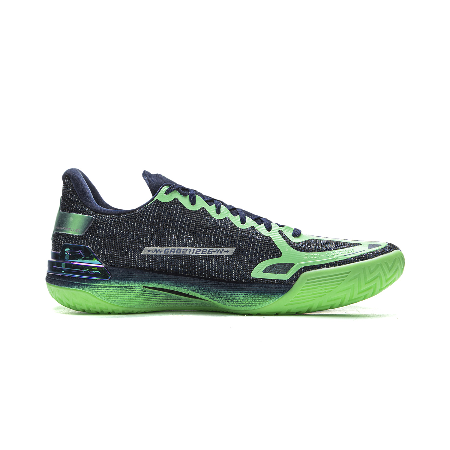 Li Ning Gamma Basketball Shoes Men’s Low Top Black Green