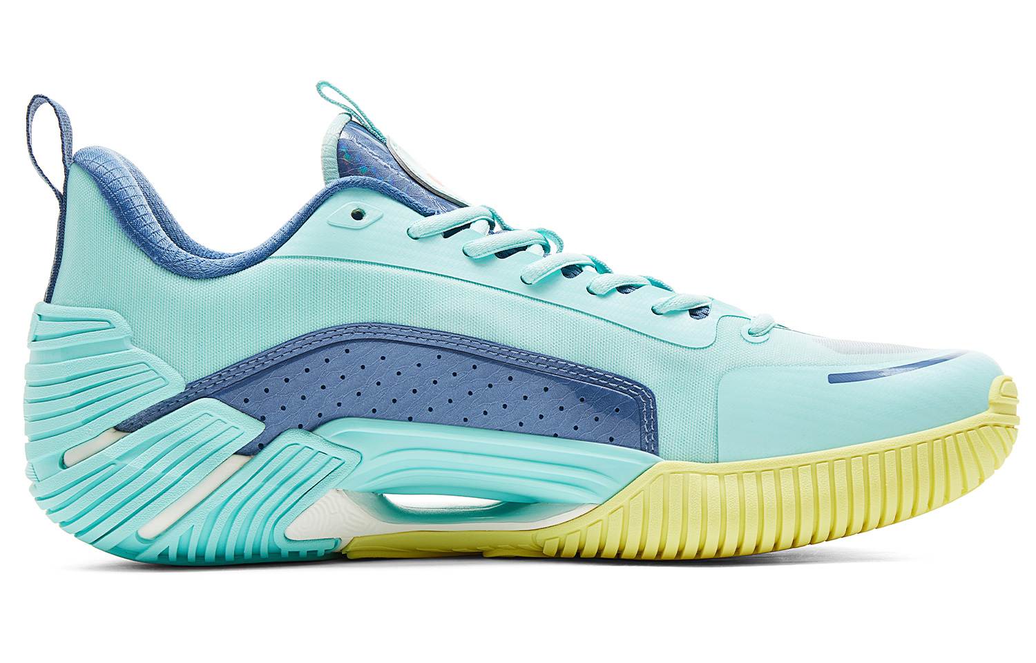 PEAK Basketball Shoes Men’s Low Top Pink Green